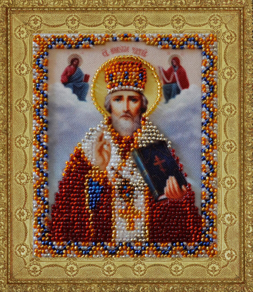 Набор для вышивания бисером икона Божией Матери «Умиление» - И070